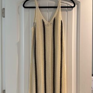 a new day Cream and Black Knit Dress
